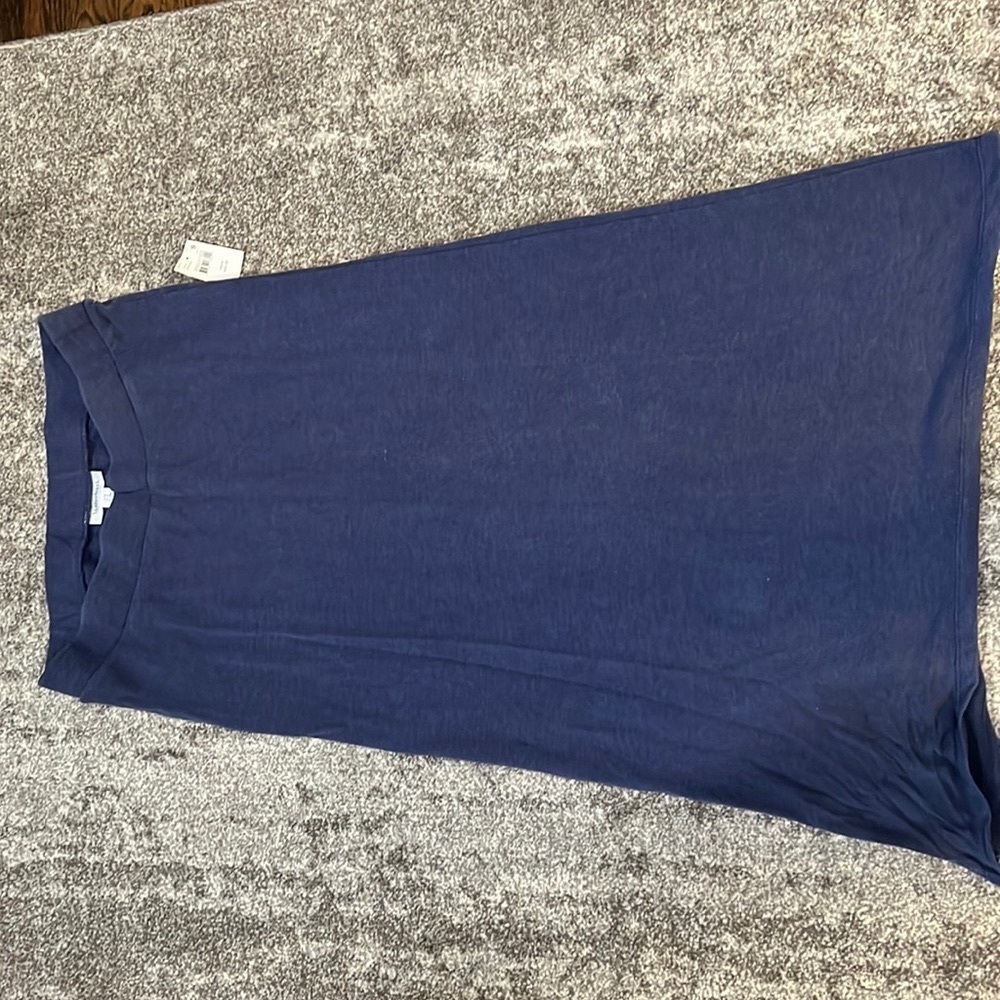 Navy Blue maternity Maxi Skirt - Size Small